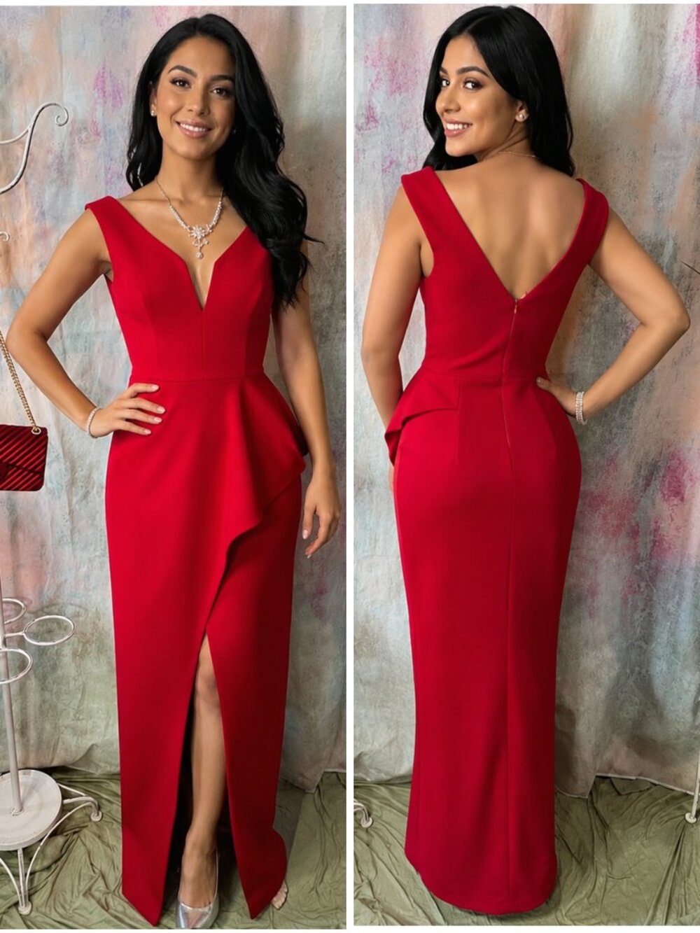 📌Black Halo Eve By Laurel Berman Lady in Red Evening - Formal - Prom Dress